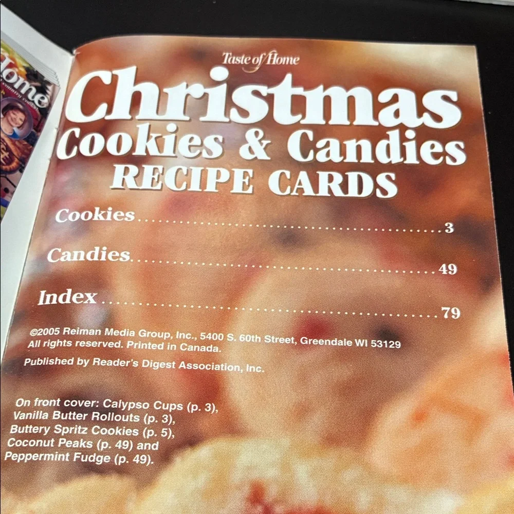Vintage Holiday Baking Recipe cookBook Set
